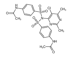 84729-42-0 structure, C22H22ClN5O6S2