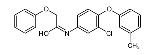 N-[3-chloro-4-(3-methylphenoxy)phenyl]-2-phenoxyacetamide 87353-84-2