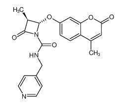 226727-16-8 4S-(4-methylubelliferone)-3R-methylazetidin-2-one-1-carboxylic acid (4-methylpyridyl) amide