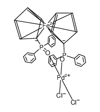 244181-28-0 structure, C34H22Cl2FeO2P2Pd