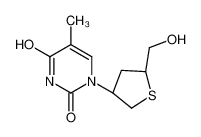 142941-59-1 1-[(3R,5R)-5-(hydroxymethyl)thiolan-3-yl]-5-methylpyrimidine-2,4-dione