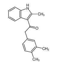 2-(3,4-dimethylphenyl)-1-(2-methyl-1H-indol-3-yl)ethanone 6834-48-6