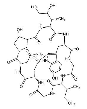 23109-05-9 structure, C39H54N10O14S