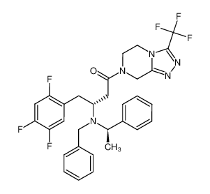 1380521-88-9 (R,R)-N-benzyl-N-(α-methylbenzyl)-1-(2',4',5'-trifluorophenyl)-4-oxo-4-{3''-(trifluoromethyl)-5'',6''-dihydro-1'',2'',4''-triazolo[4,3-α]pyrazin-7''(8''H)-yl}butan-2-amine