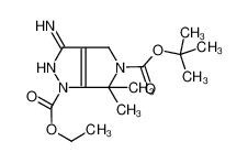 3-氨基-4,6-二氢-6,6-二甲基-吡咯并[3,4-c]吡唑-1,5-二甲酸 5-叔丁基 1-乙基酯
