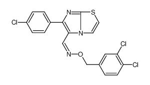 (E)-1-[6-(4-chlorophenyl)imidazo[2,1-b][1,3]thiazol-5-yl]-N-[(3,4-dichlorophenyl)methoxy]methanimine 338404-52-7