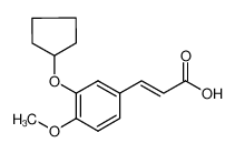 3-[3-(CYCLOPENTYLOXY)-4-METHOXYPHENYL]ACRYLIC ACID 145743-83-5