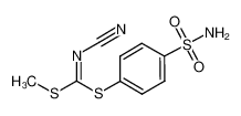 4-(N-cyano-C-methylsulfanylcarbonimidoyl)sulfanylbenzenesulfonamide 152382-12-2