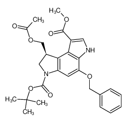 176685-39-5 spectrum, (S)-6-tert-butyl 1-methyl 8-(acetoxymethyl)-4-(benzyloxy)-7,8-dihydropyrrolo[3,2-e]indole-1,6(3H)-dicarboxylate