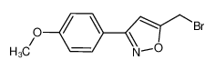 5-(bromomethyl)-3-(4-methoxyphenyl)-1,2-oxazole 196877-76-6