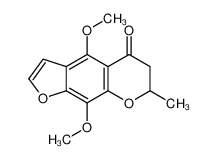 4,9-dimethoxy-7-methyl-6,7-dihydrofuro[3,2-g]chromen-5-one 3380-63-0