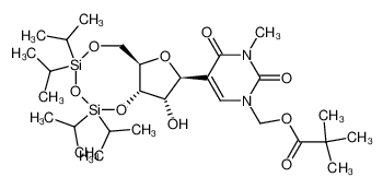 482643-88-9 3-methyl-1-pivaloyloxymethyl-3',5'-O-(1,1,3,3-tetraisopropyl-1,3-disiloxanediyl)pseudouridine