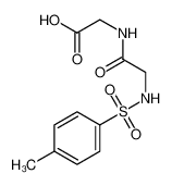 2-[[2-[(4-methylphenyl)sulfonylamino]acetyl]amino]acetate 4703-34-8