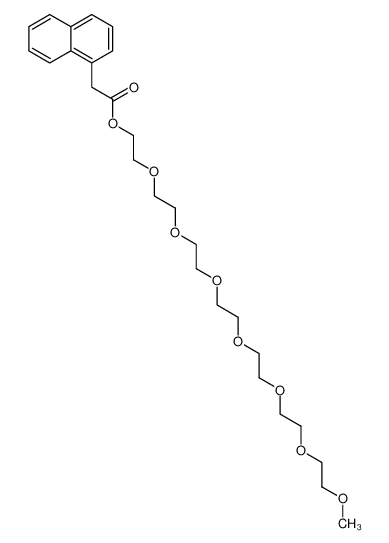 1262944-12-6 2-(2'-(2''-(2'''-(2''''-(2'''''-(2''''''-methoxyethoxy)ethoxy)ethoxy)ethoxy)ethoxy)ethoxy)ethyl 1-naphthaleneacetate