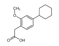 57568-40-8 spectrum, 2-(4-cyclohexyl-2-methoxyphenyl)acetic acid