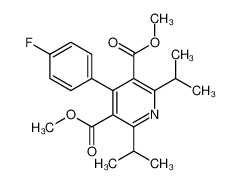 dimethyl 4-(4-fluorophenyl)-2,6-di(propan-2-yl)pyridine-3,5-dicarboxylate 122549-42-2