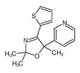 74641-51-3 2,2,5-trimethyl-5-pyridin-3-yl-4-thiophen-2-yl-1,3-oxazole