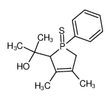 2-(3,4-dimethyl-1-phenyl-1-thioxo-2,5-dihydro-1H-1λ5-phosphol-2-yl)-propan-2-ol