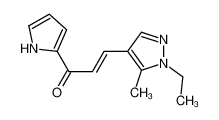 (2E)-3-(1-Ethyl-5-methyl-1H-pyrazol-4-yl)-1-(1H-pyrrol-2-yl)-2-pr open-1-one 492426-52-5