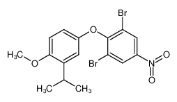 1,3-dibromo-2-(3-isopropyl-4-methoxyphenoxy)-5-nitrobenzene 258820-25-6
