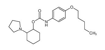 2-(1-吡咯烷基)环己基 4-戊氧基苯基氨基甲酸酯