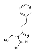 4-ethyl-3-(2-phenylethyl)-1H-1,2,4-triazole-5-thione 590376-41-3