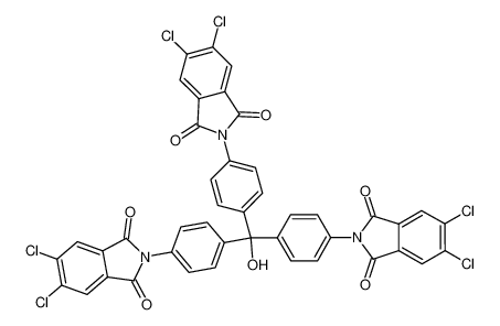 91898-84-9 structure, C43H19Cl6N3O7