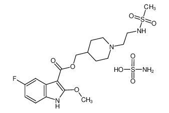 [1-[2-(methanesulfonamido)ethyl]piperidin-4-yl]methyl 5-fluoro-2-methoxy-1H-indole-3-carboxylate 144625-67-2