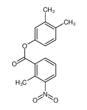 Benzoic acid, 2-methyl-3-nitro-, 3,4-dimethylphenyl ester 882865-93-2