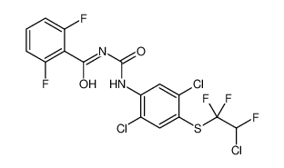 N-[[2,5-dichloro-4-(2-chloro-1,1,2-trifluoroethyl)sulfanylphenyl]carbamoyl]-2,6-difluorobenzamide 100279-37-6