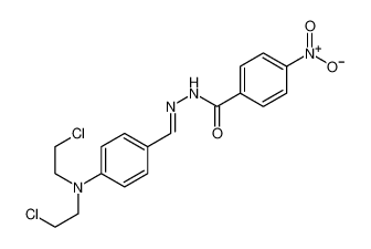 (E)-N'-(4-(bis(2-chloroethyl)amino)benzylidene)-4-nitrobenzohydrazide 18725-64-9