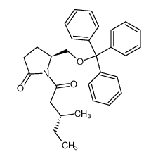 105526-91-8 (S)-1-((R)-3-methylpentanoyl)-5-((trityloxy)methyl)pyrrolidin-2-one