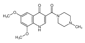 6,8-Dimethoxy-3-[(4-methyl-1-piperazinyl)carbonyl]-4(1H)-quinolin one 604772-71-6