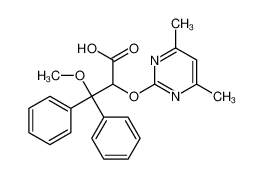 (2R)-2-(4,6-dimethylpyrimidin-2-yl)oxy-3-methoxy-3,3-diphenylpropanoic acid 1007358-76-0