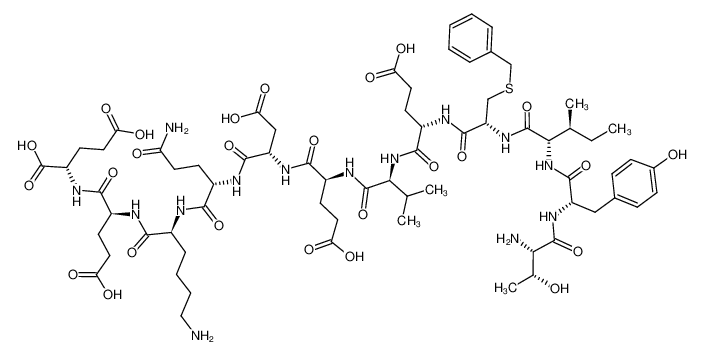 123380-68-7 structure, C69H102N14O26S