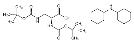 (2S)-2,3-bis[(2-methylpropan-2-yl)oxycarbonylamino]propanoic acid,N-cyclohexylcyclohexanamine 201472-68-6