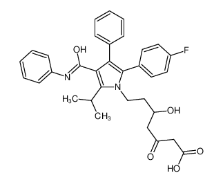 7-[2-(4-Fluorophenyl)-5-isopropyl-3-phenyl-4-(phenylcarbamoyl)-1H -pyrrol-1-yl]-5-hydroxy-3-oxoheptanoic acid