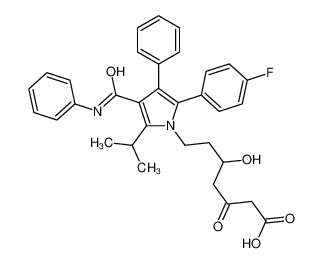 7-[2-(4-Fluorophenyl)-5-isopropyl-3-phenyl-4-(phenylcarbamoyl)-1H -pyrrol-1-yl]-5-hydroxy-3-oxoheptanoic acid 887196-30-7