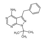 4-Amino-1-tert-butyl-3-benzylpyrazolo[3,4-d]pyrimidine 186895-85-2