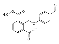 methyl 2-[(4-formylphenoxy)methyl]-3-nitrobenzoate 885949-38-2