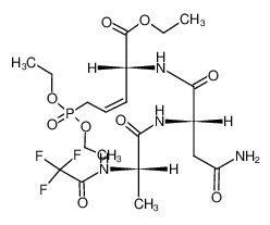 118447-44-2 spectrum, N-(N2-trifluoroacetyl-L-alanyl-L-asparaginyl)-3,4-didehydro-5-diethoxyphosphinyl-D-norvaline ethyl ester