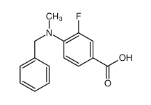 4-[benzyl(methyl)amino]-3-fluorobenzoic acid 675818-57-2