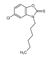 5-chloro-3-hexyl-1,3-benzoxazole-2-thione 88882-34-2