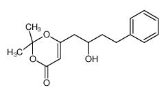 195376-03-5 6-(2-hydroxy-4-phenylbutyl)-2,2-dimethyl-1,3-dioxin-4-one