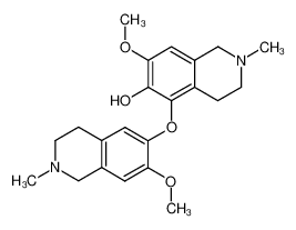 30546-02-2 1,2,3,4-tetrahydro-7-methoxy-2-methyl-5-(1,2,3,4-tetrahydro-7-methoxy-2-methylisoquinolin-6-yloxy)isoquinolin-6-ol