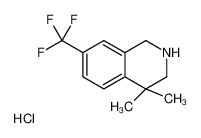 4,4-dimethyl-7-(trifluoromethyl)-2,3-dihydro-1H-isoquinoline,hydrochloride 1203683-03-7