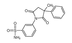 3-(3-methyl-2,5-dioxo-3-phenylpyrrolidin-1-yl)benzenesulfonamide 28103-56-2