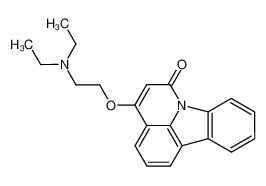 4-(2-diethylamino-ethoxy)-pyrido[3,2,1-jk]carbazol-6-one