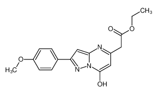 Ethyl [7-hydroxy-2-(4-methoxyphenyl)pyrazolo[1,5-a]pyrimidin-5-yl ]acetate