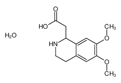 2-(6,7-dimethoxy-1,2,3,4-tetrahydroisoquinolin-1-yl)acetic acid,hydrate 303094-23-7